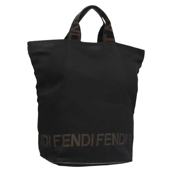 FENDI Hand Bag Canvas Black - Picture 1 of 12